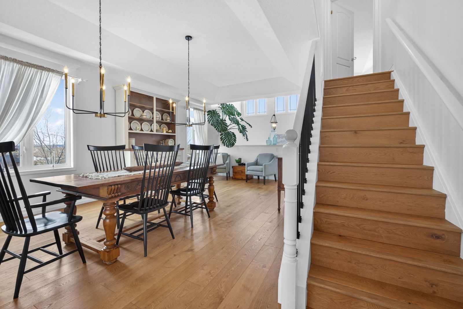 Elegant Peterborough Ontario home interior with dining room and staircase illustrating local average house prices in 2026
