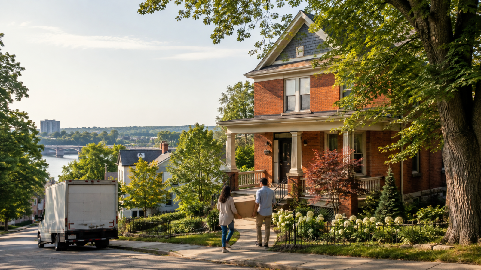 Couple moving into a home in Peterborough